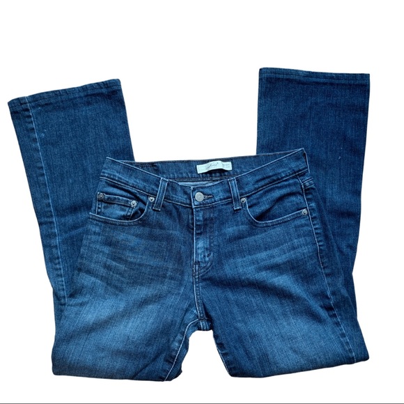 Women’s LEVI’S 515 Bootcut Mid to Dark Wash Jeans - Picture 5 of 10